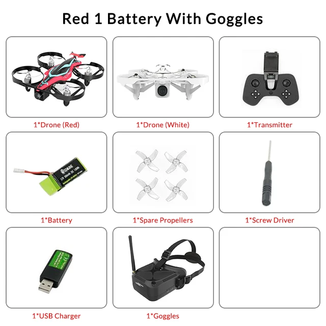 Eachine E013 Plus Micro FPV Racing Drone Anti Turtle Mode w/ 5.8G 48CH  1000TVL Camera VR006 Goggles|RC Helicopters| - AliExpress