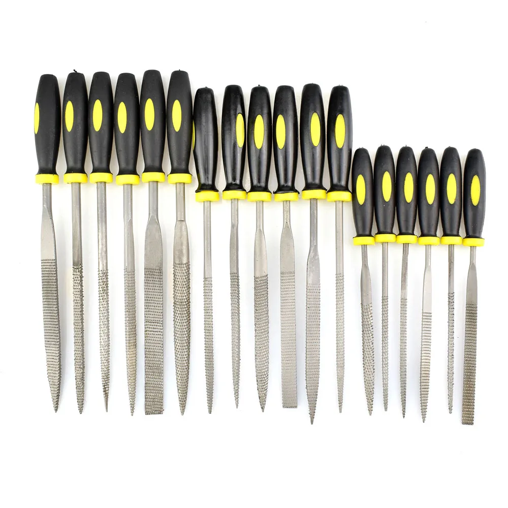 18pcs Needle File Wood Filling Tool Mini Files Set Microtech Metal