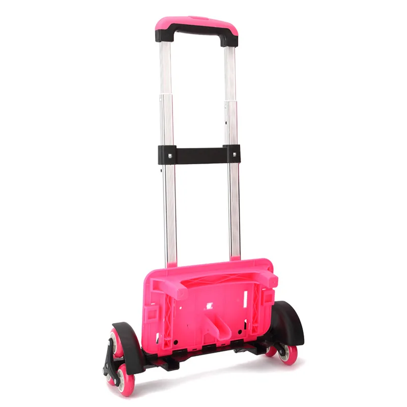 Kid Trolley For Backpack And School Bag Luggage For Children 2/6 Wheels Expandable Rod High Function Trolly Chariot luggage wheels