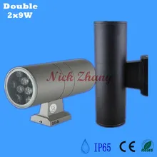 18 W СИД крытый/Открытый 110*300 мм вверх и вниз Led наружный настенный светильник двор уличный IP65 Водонепроницаемый внутренний двор сад коридор настенный светильник светодиодный