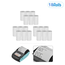18 рулон 57*30 мм Тепловая Чековая бумага рулон Билла печать билета для кассового аппарата POS чековый принтер термальный принтер