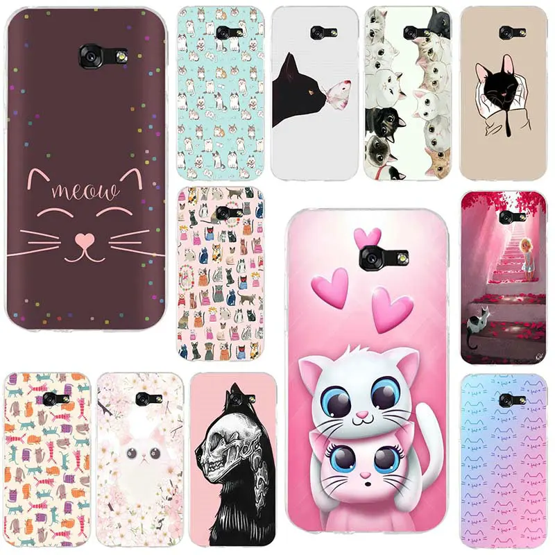 

Cute Animal Kittens Cat Soft TPU Silicone Cover for Samsung Galaxy S2 S3 S4 S5 Mini S6 S7 S8 S9 S10 Edge Plus Lite Note 5 8