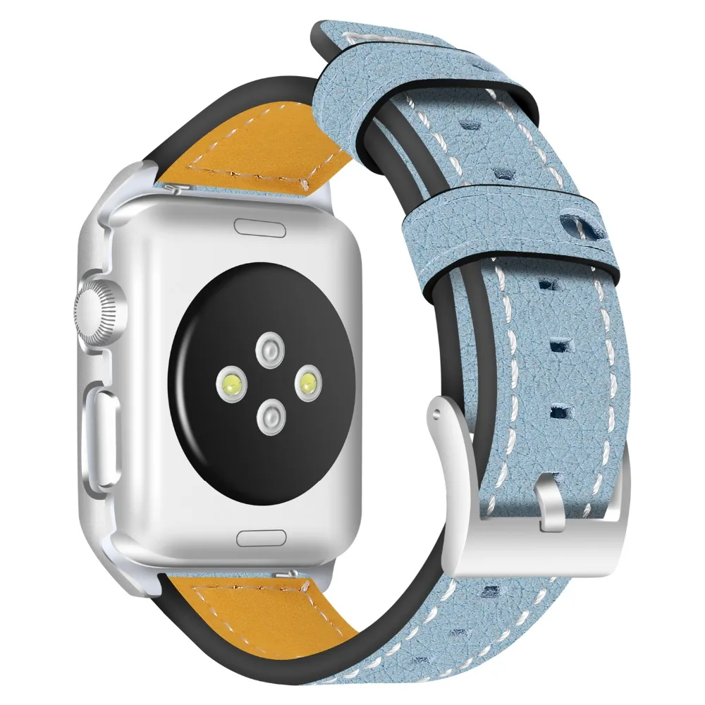 Suitable Leather Watchband+Frame 38mm 42mm For Apple Watch Band 1 2 3 Series iwatch Replacement Bracelet Strap Suitable Leather Watchband+Frame 38mm 42mm For Apple Watch Band 1 2 3 Series iwatch Replacement Bracelet Strap