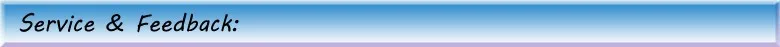 Service & Feedback