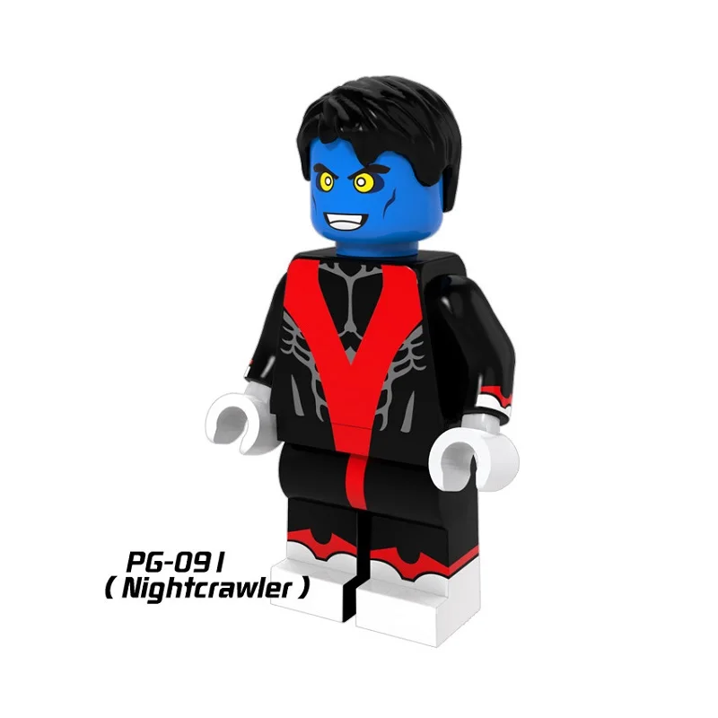 

PG091 Single Sale Building Blocks Super Heores Nightcrawler X-Man Bricks Action Model Toys for children Christmas Gift