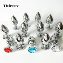Thierry 100% real photo Metal Anal Butt Plug Stainless Steel Anal Plug Erotic sex toys for Adults games Sex Products For women