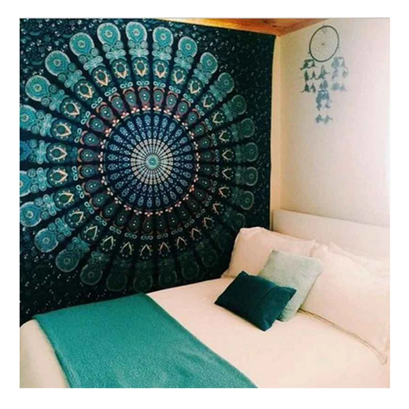 

Mandala Indian Tapestry Wall Hanging Tapestry Bohemia Beach Mat Towel Mandala Blanket Rug Hippie Decorative Bedspread Tablecloth