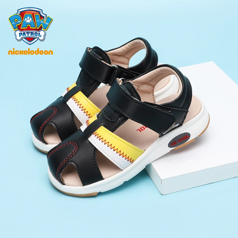 Сандалии «Щенячий патруль», детская обувь для мальчиков, летние модные брендовые удобные пляжные туфли для девочек, детские сандалии на плоской подошве, размер 21-30