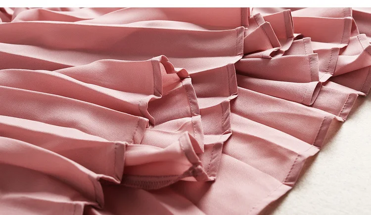 Женский модный розовый костюм с блейзером, элегантное плиссированное платье на бретельках, костюм из двух предметов, новинка, Весенняя сексуальная одежда