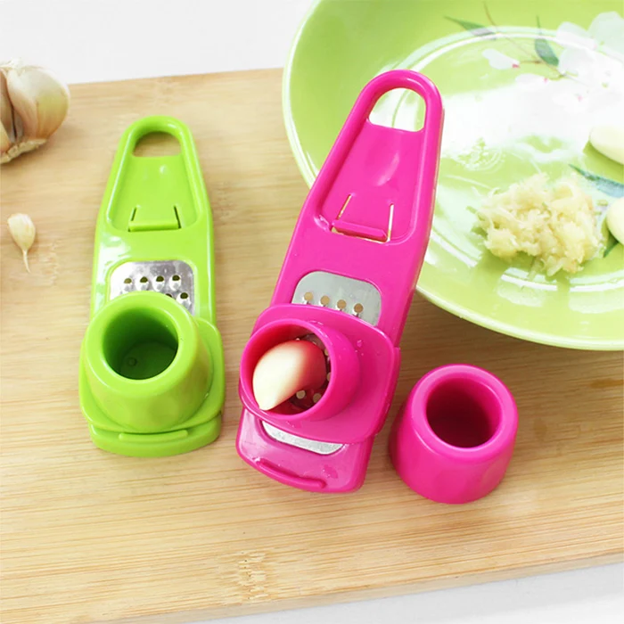 2017 Garlic Press Garlic Crusher color random Multifunction Kicthen