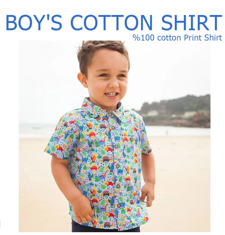 2018 летняя детская одежда детская блузка Enfant рубашка с короткими рукавами детская хлопковая рубашка для мальчиков Модная одежда для малышей