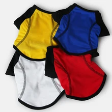 Спортивная футболка для собак, жилет для кошек, Одежда для питомцев, весенний хлопковый свитер, трикотажная одежда для собак, одежда для маленьких, средних и больших собак, толстая футболка