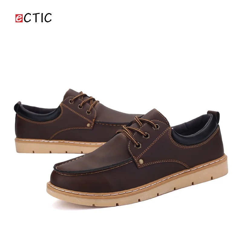 

2017 New Arrival Mens Casual Shoes Autumn Work Shoes Motorcycle Shoes Cool Brown Black Big Size Steampunk Style