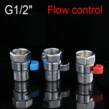 

G1/2" DN15 Flow control valve Water oil or Other fluid copper Never rust Hand Held Sprayer Head Shut Off Stop Switch For Shower