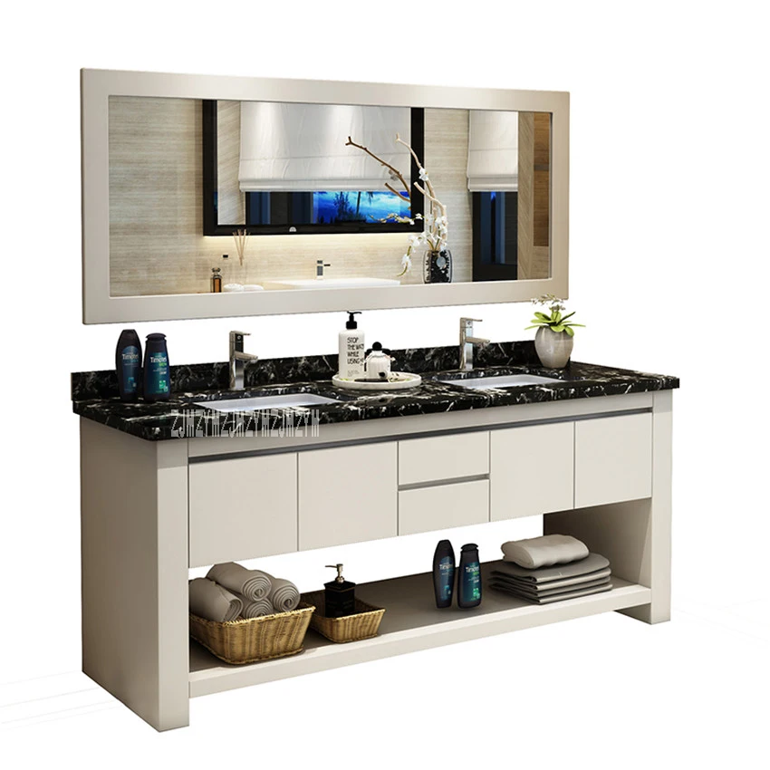 1818 Bathroom Vanities Solid Wood Bathroom Cabinet Combination Wash Basin Cabinet Rubber Wood Vanity Cabinet With Double Basin 1818 Bathroom Vanities Solid Wood Bathroom Cabinet Combination Wash Basin Cabinet Rubber Wood Vanity Cabinet With Double Basin