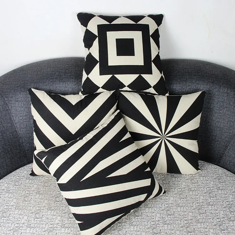 The new 2016 geometric pattern cotton pillowcases cushionin Cushion