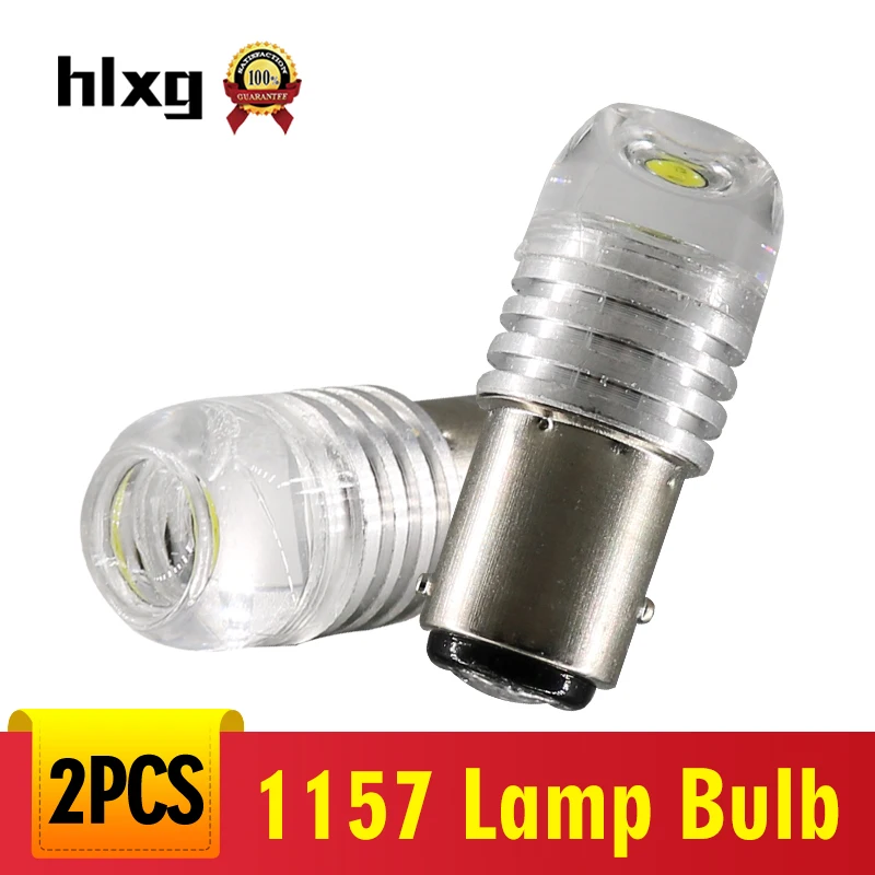 

hlxg led BAY15D P21/5W 1157 Red strobe flash light brake blink light Auto Tail Stop Light Lamp Bulb DC12 white