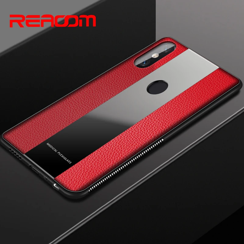 Кожаный чехол REAOOM для Redmi Note 5 6A 6 Pro S2 TPU телефона Xiaomi Mi8 SE A2 Lite 6X Mix 3 |