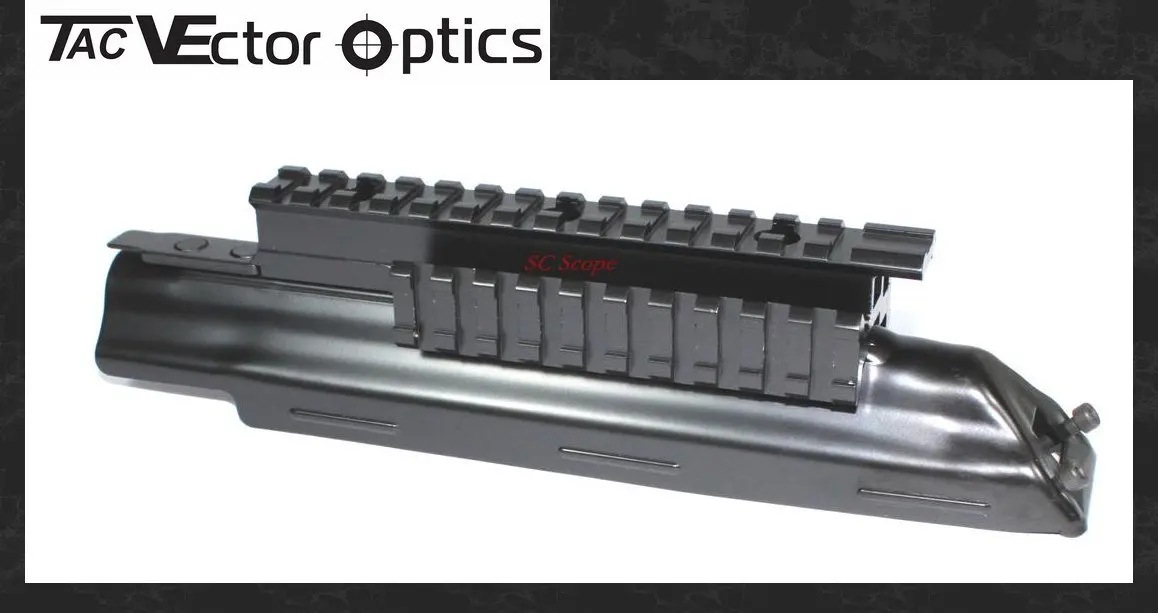 Tactical AK Receiver Triple Picatinny & Weaver Rail Top Scope Mount