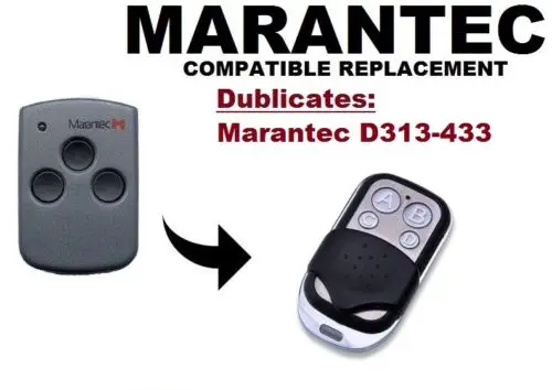 

copy Marantec D313 433Mhz Garage Door/Gate Remote Control Replacement/Duplicator