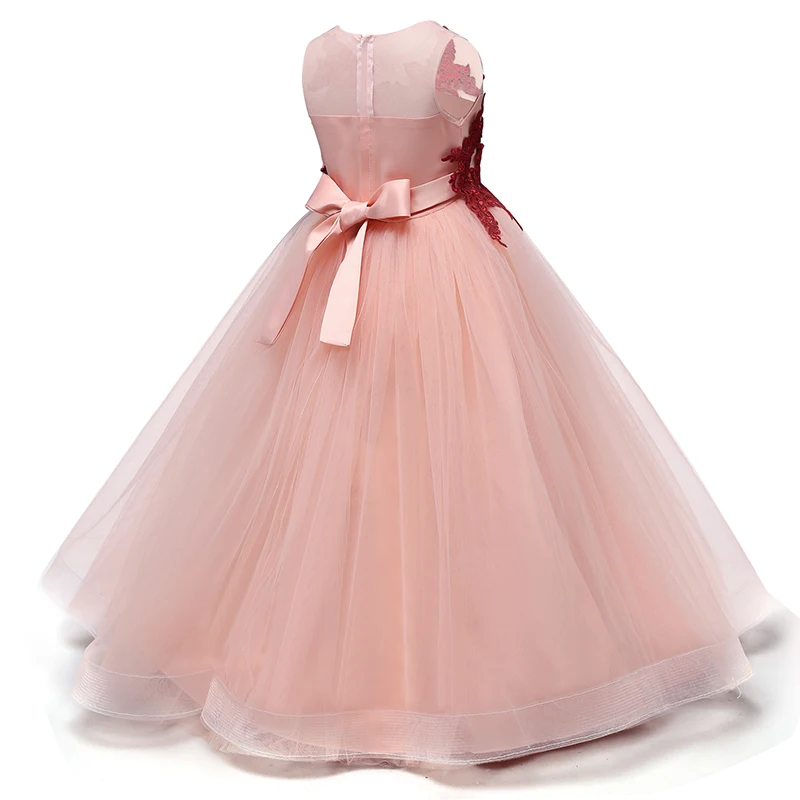 Детские платья для девочек-подростков 10, 12, 14 лет, детское праздничное платье с цветами на свадьбу, выпускной, платье принцессы, одежда для девочек