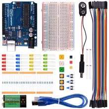 Miroad Complete Starter Kit for Arduino with UNO R3 AVR MCU Beginner Learner Up 20 Components ( with tutorials) K22