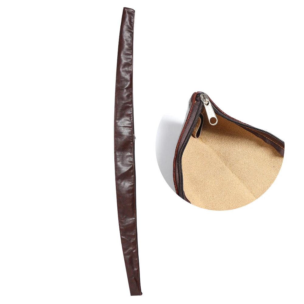 

TOPARCHERY 47'' 53'' 58'' 69 '' Leather hunting Case Soft Lightweight Brown Bow Bag for Recurve Traditional Bow