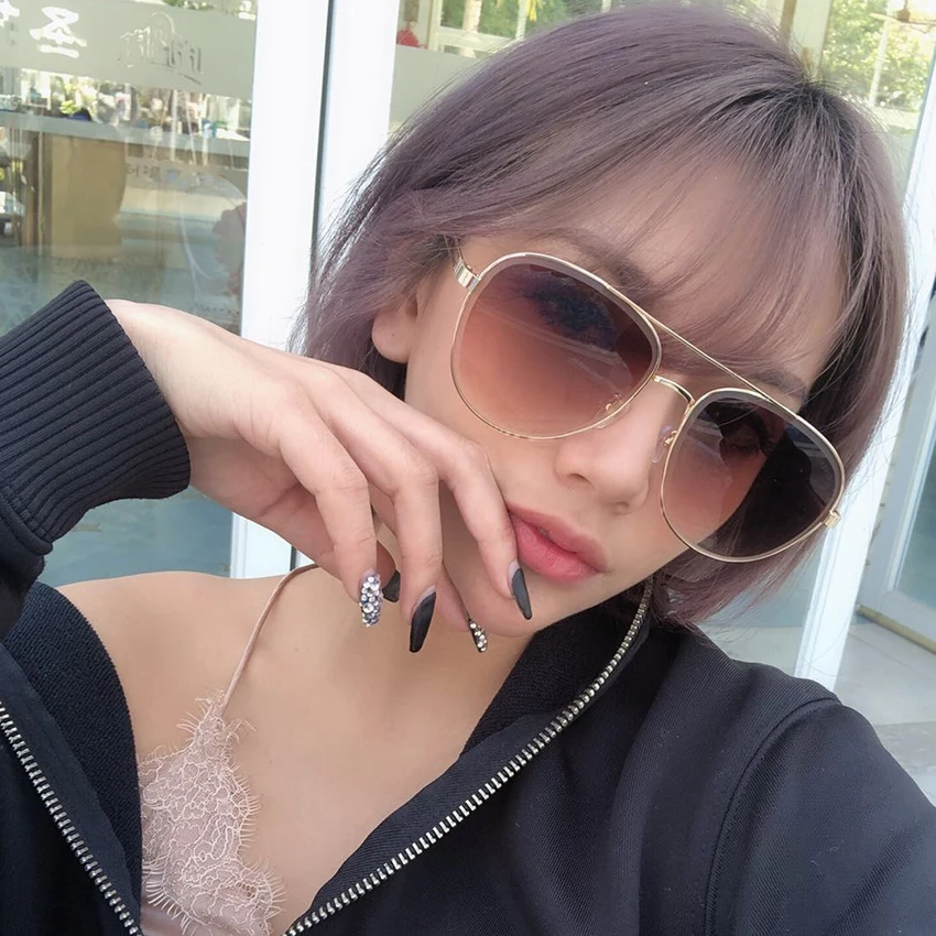 

Classic luxury Aviation Sunglasses For Women Brand Designer Pilot glasses Woman Female Retro Driving Sun Glasses Mirror UV400