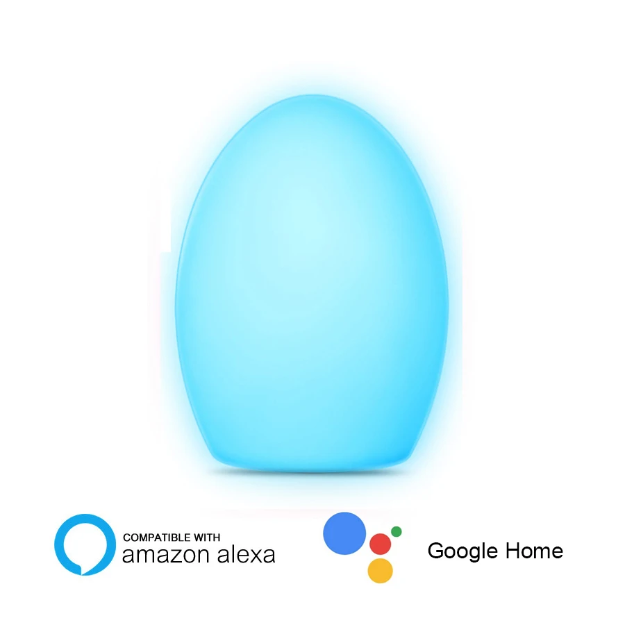 

Alexa Echo Google Home IFTTT RGBCW Ambient Light Kid Children LED Voice Control by APP Timer Control Christmas Gift