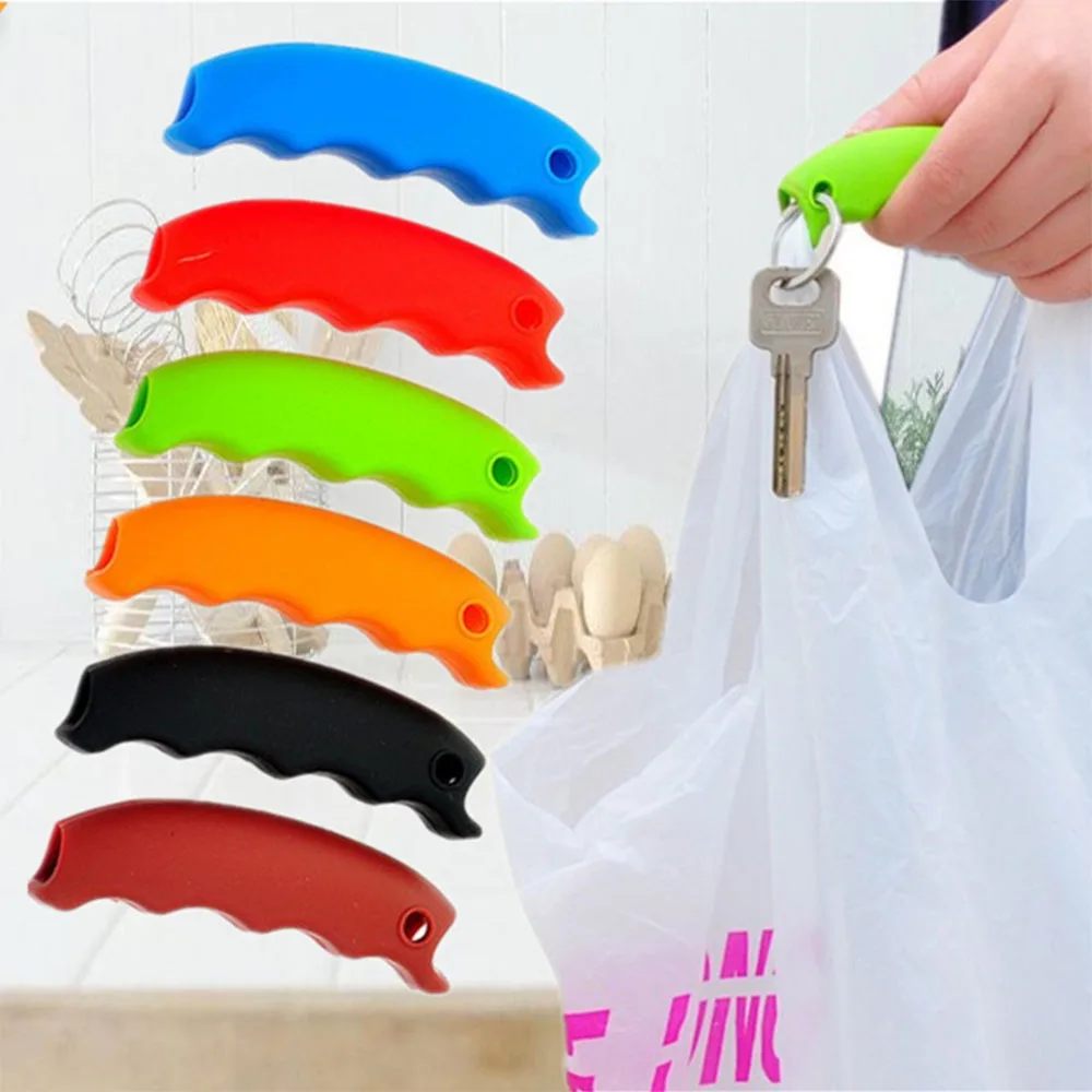 Fashion Creative Candy Color Practical Silicone Shopping Handle Bag