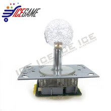 12 В светодиодный красочная иллюминированная джойстик переключаемая от 4 до 8 способ работы с 5-контактными микропереключателями для аркадной игры DIY