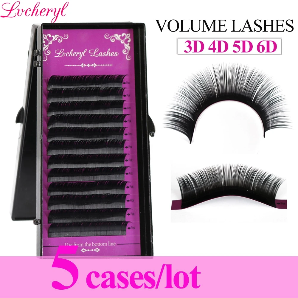 

Lvcheryl Natural Eye Lash Extension 5cases B/C/D Curl Eyelashes Extension Lashes False Eyelashes Makeup Individual Eyelash
