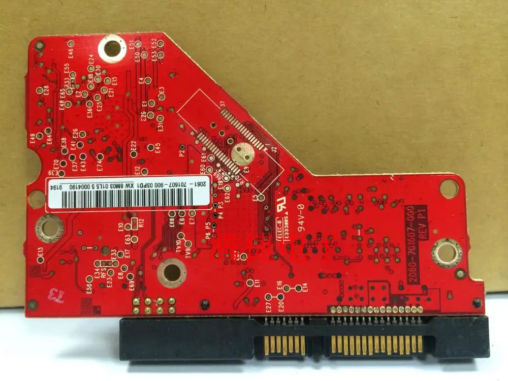 HDD PCB Логическая плата печатная схема красная 2060 701607 000 для WD 3 5 SATA восстановление