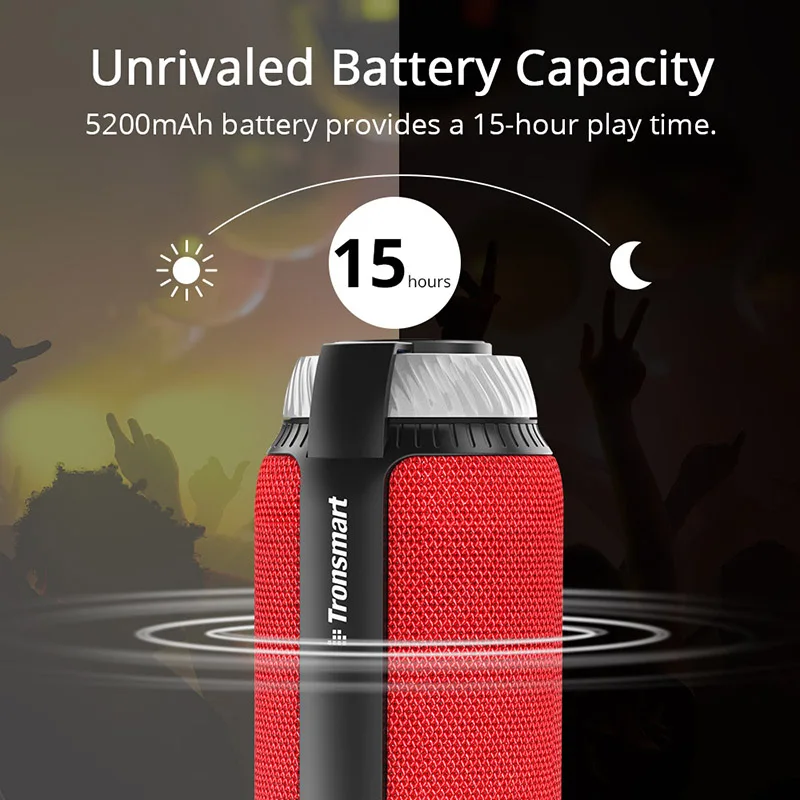 Najtaniej Tronsmart Element T6 głośnik bluetooth przenośny głośnik niskotonowy 25 W kolumna z 15 H czas odtwarzania, 360 Stereo głośniki dźwięku