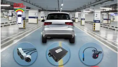 

Автомобильный 12 V Видимый Универсальный передний 4 радар цифровой датчик и фронтальная HD камера starlight видео монитор Парковка Реверсивный помощь