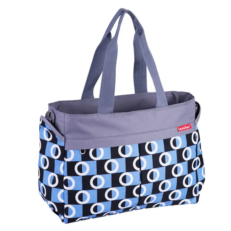 Новое поступление, модный детский Многофункциональный рюкзак из узорчатой ткани, сумки для подгузников, водонепроницаемая сумка для пеленания, сумки для мам - Цвет: Lilac