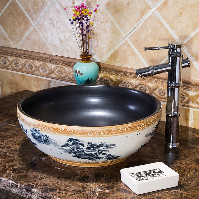 Us 277 0 Jingdezhen Wash Basin Porcelain Bathroom Sinks Bowl Factory Directly Art Hand Painted Ceramic Hair Sink In From Home Us 277 0 Jingdezhen Wash Basin Porcelain Bathroom Sinks Bowl Factory Directly Art Hand Painted Ceramic Hair Sink In From Home