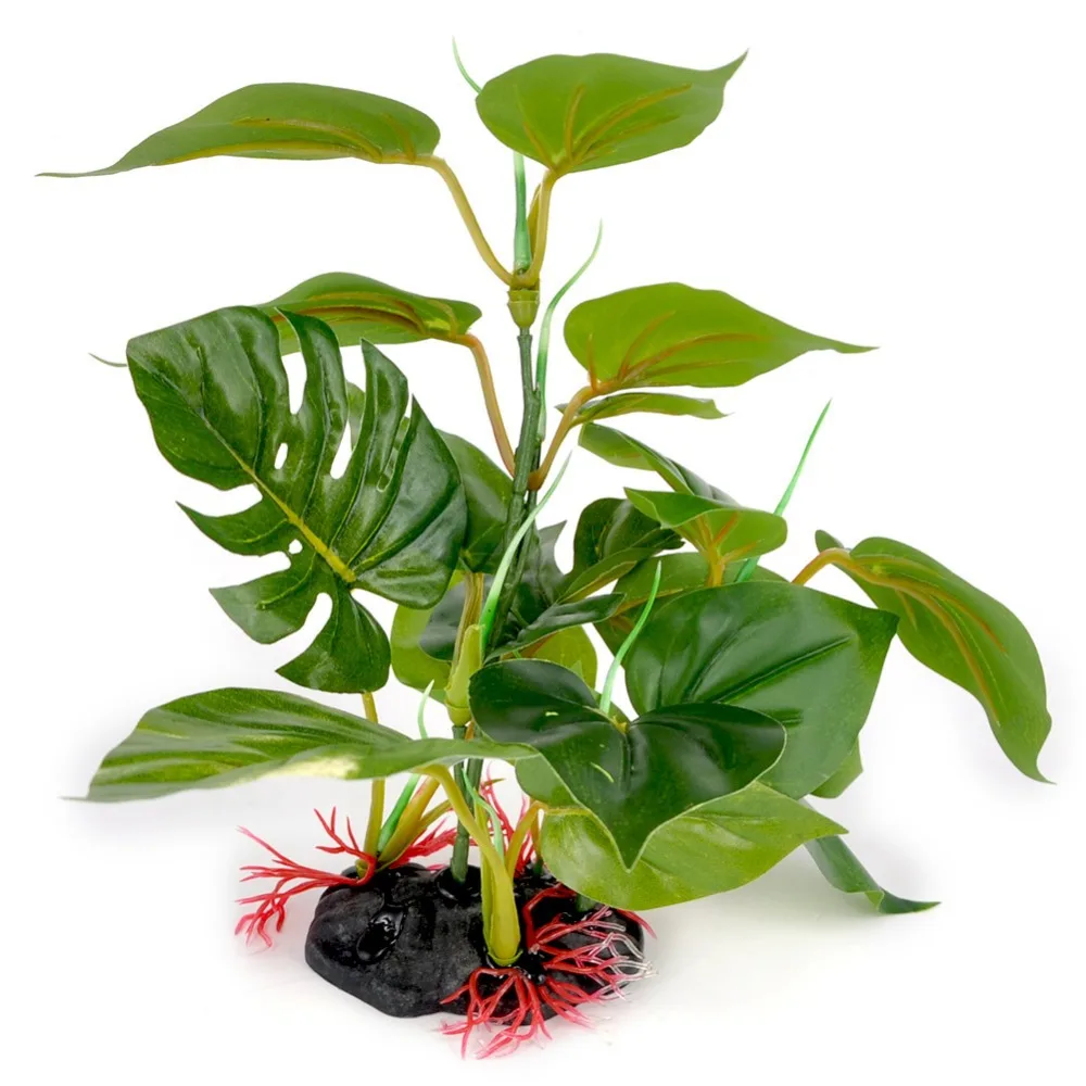 

New Design Green Plastic Aquarium Artificial Plant Decoration Fish Tank Water Plant Grass Aquarium Ornament 25cm