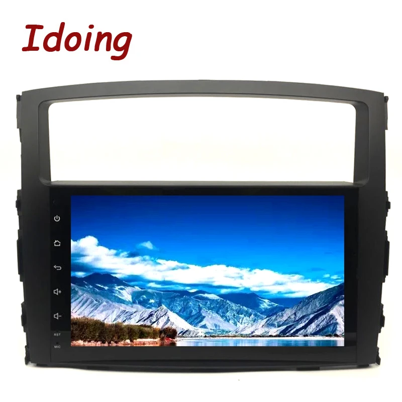 Discount Idoing 2Din Steering-Wheel Car DVD Multimedia Video Player For MITSUBISHI PAJERO V97 Android7.1 Car GPS Navigation 4Core 2G+16G 5