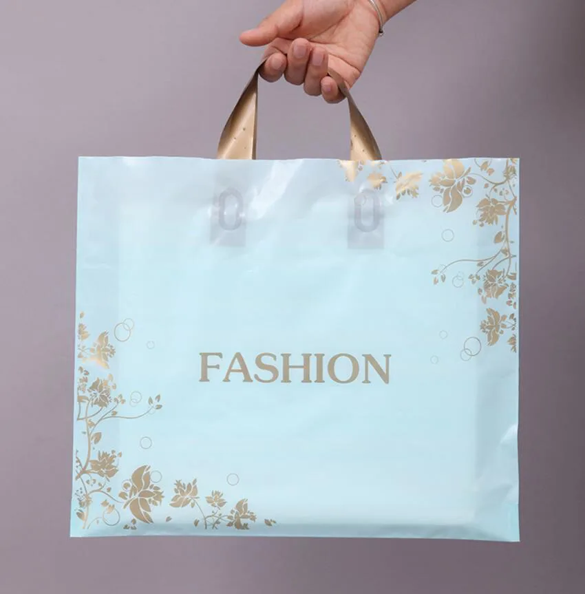 50 Pcs Green Fashion Thick Plastic Clothes Gift Packaging