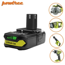 Powtree 18V 2500mAh P107 バッテリー交換リョービ P104 P105 P102 P103 P107 コードレスリチウムイオンバッテリー L30