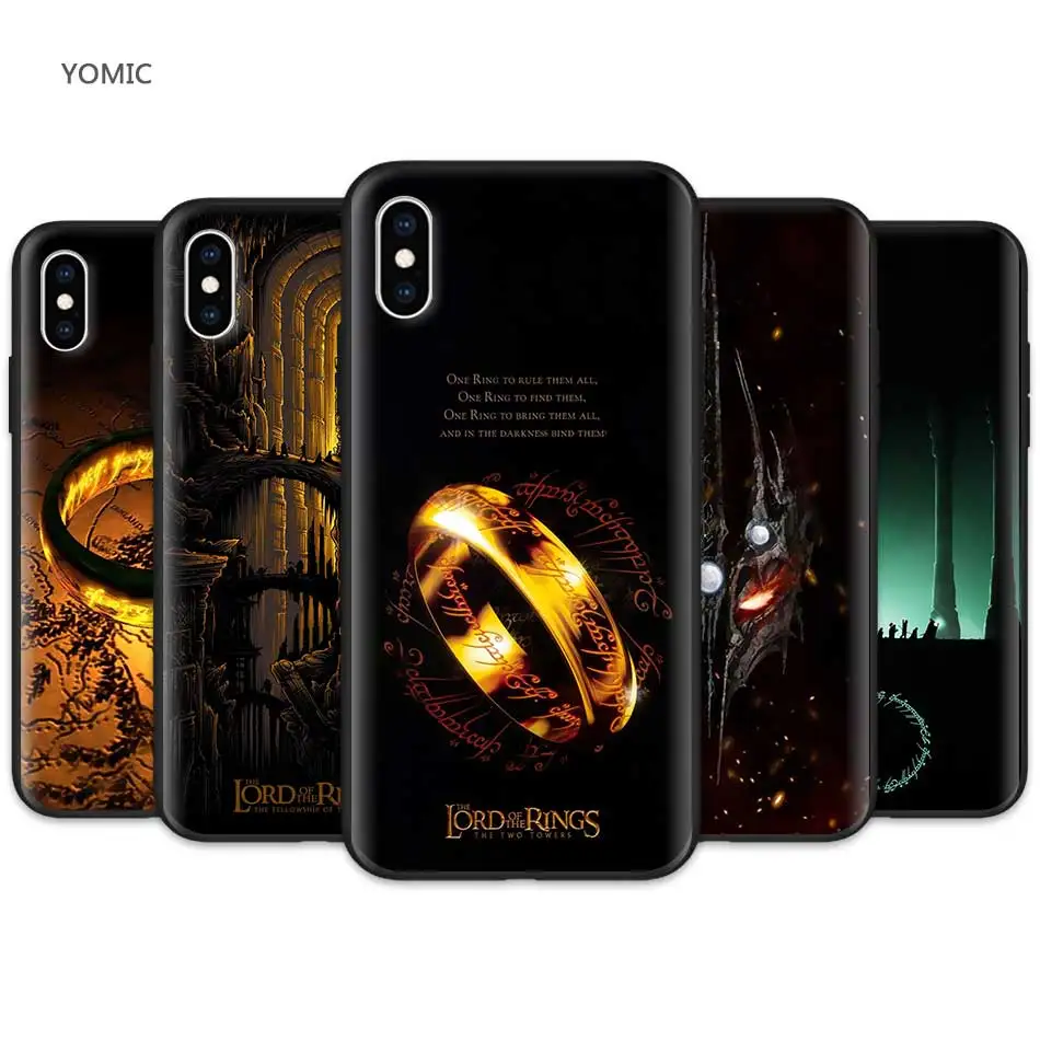 

Mobile Phone Cover for Apple iPhone XR 7 8 6 6S Plus X XS MAX 5 5S SE Silicone Soft Phone Case Cover The Lord of the Rings Coque