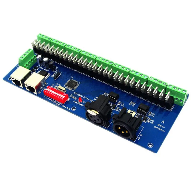 DMX 27CH DMX512 LED Controller 3x 9 Output For LED Strip Module DC 12 ...