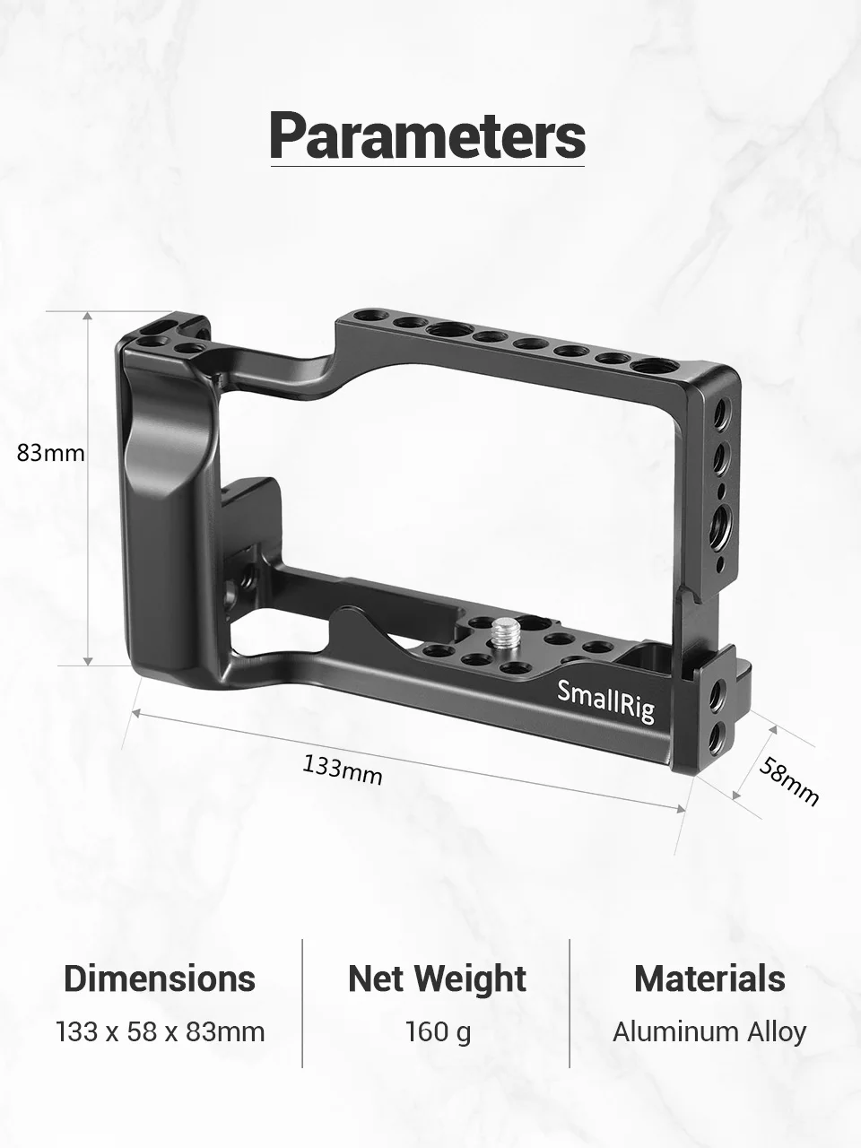 SmallRig для Canon EOS M3 и M6 клетка с холодным башмаком+ Rail NATO+ Встроенный Arca Swiss QR Plate-2130