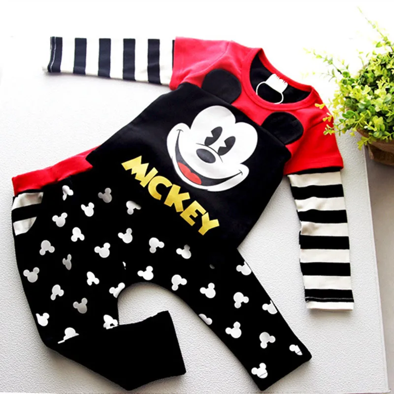 2018 spring and autumn children Mickey cartoon two set of 2-6year old boy suit children's long sleeves cotton children clothing 2018 spring and autumn children Mickey cartoon two set of 2-6year old boy suit children's long sleeves cotton children clothing