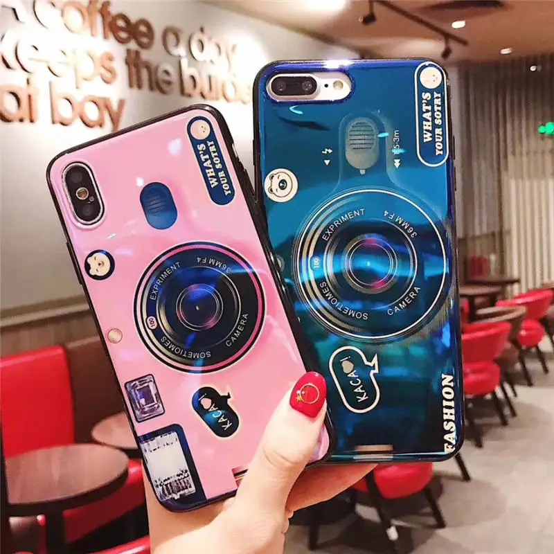 

Retro Camera Soft TPU Case For Samsung Galaxy A6 A8 A9 A7 J3 J6 J7 J8 2018 A750 J4 J6 Plus For Samsung S10 Lite J2 J5 Prime case