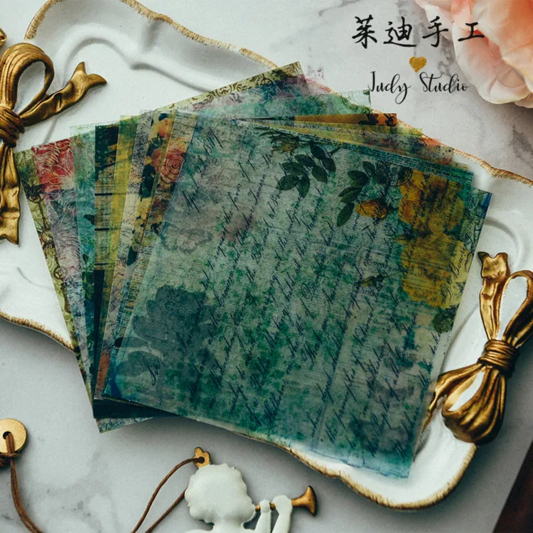 

VYUTXA Retro Vellum Stickers for Scrapbooking Happy Planner/Card Making/Journaling Project