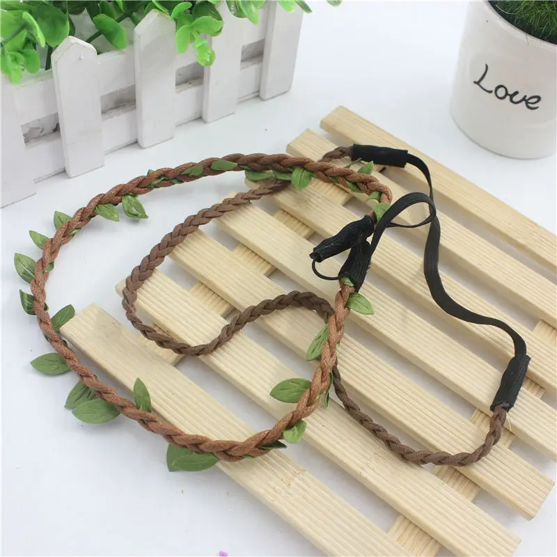 

New 2 pcs Silk Garland Green Leaf Artificial Flower Rattan Vine For Wedding Valentine's Day Decoration Car DIY Wreath Flowers