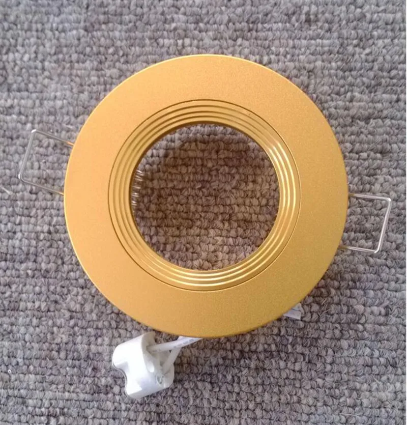 

MR16 GU5.3 D 50MM Spot light Case Holder Ceilight lamp case Frame Gold color 10PCS