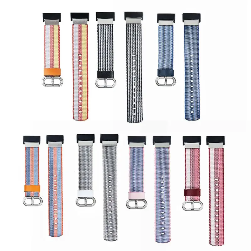 

Fashion Replacement Nylon Watch Band Wristband Strap for Fitbit Charge 3 Smart Watch